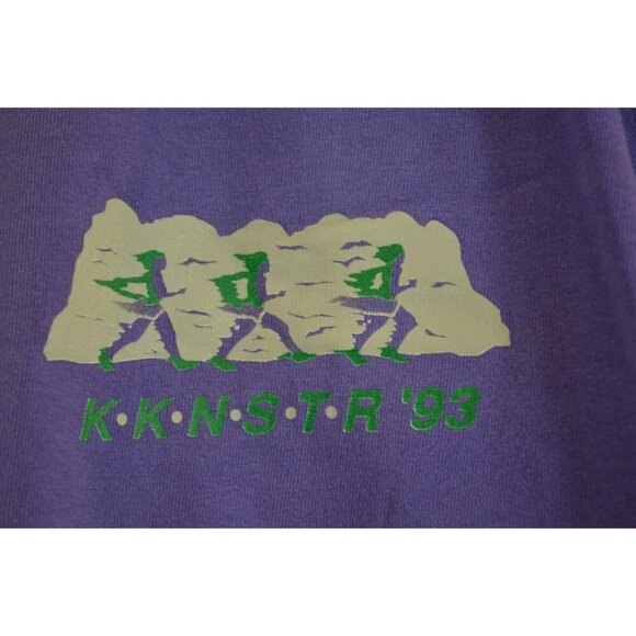 Knee Knackering North Shore Trail Run Vancouver 1993 XL Shirt Vtg Single Stitch - Picture 3 of 9